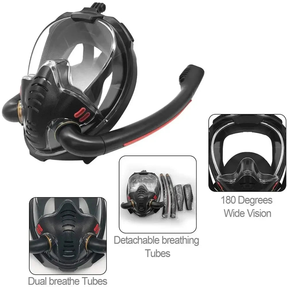 Double Snorkel Full Face Mask